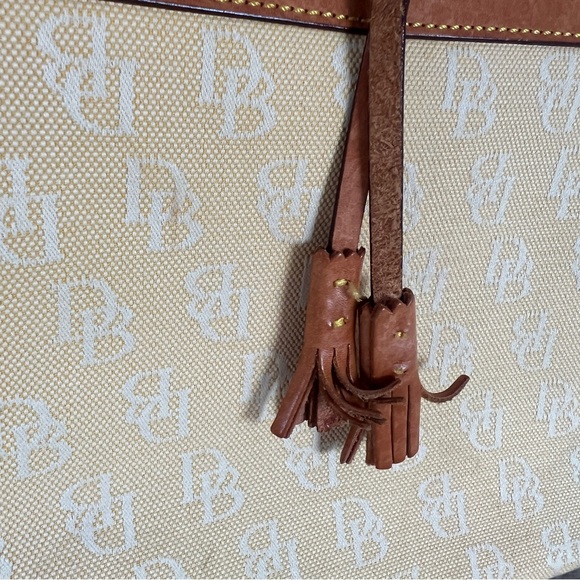 Dooney & Bourke yellow monogram canvas tote - Picture 5 of 16